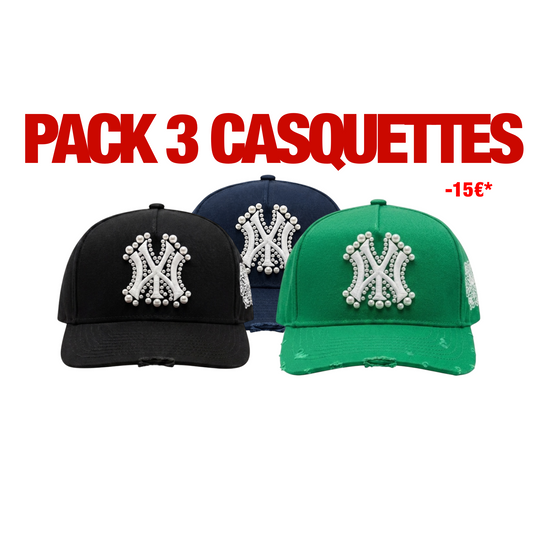 Pack 3 casquettes